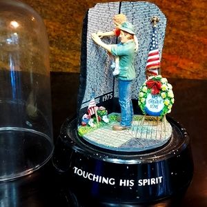 Touching His Spirit, hand painted Sculpture Veterans Memorial wall.